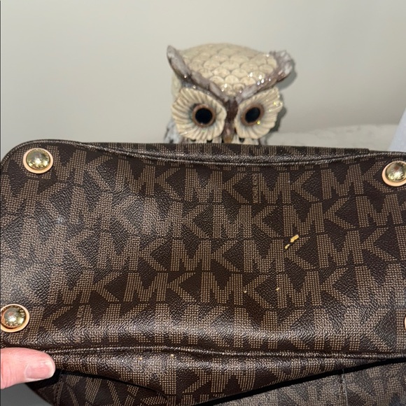 Michael Kors Brown Tote with Signature Monogram - Picture 10 of 15